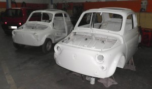 Fiat 500 in lavorazione