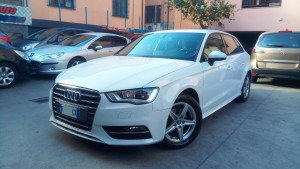 Audi A3 Sportback bianca (1)